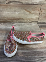 Cat & Jack Madigan Glitter Sneakers Gold sz 12c