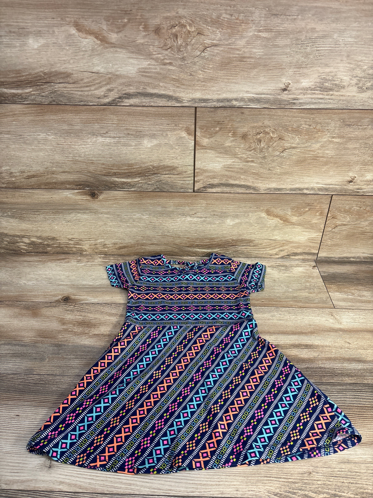Limited Too Pattern Dress Navy sz 4T