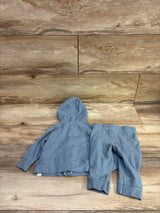 Carter's 2pc Waffle Knit Zip-Up Jacket & Pants Set Blue sz 6m