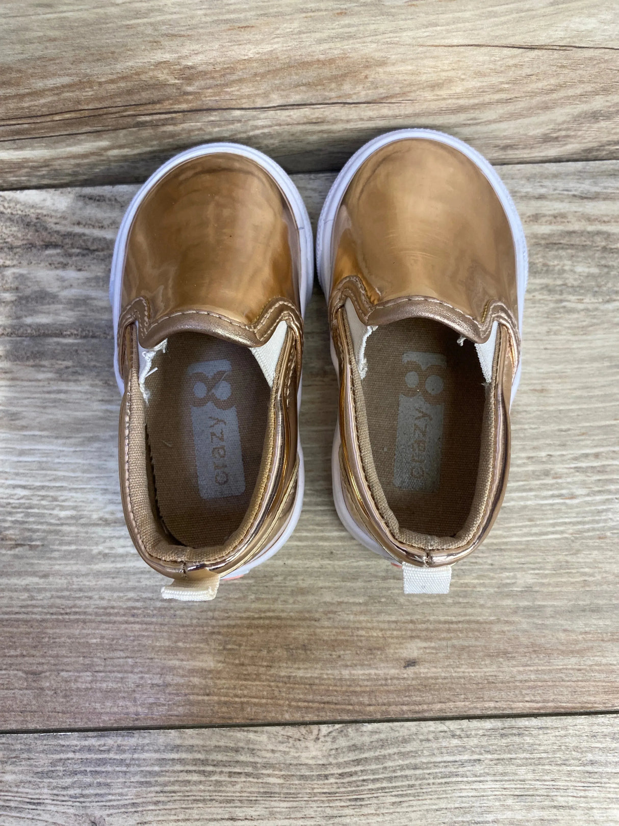 Crazy 8 Rose Gold Slip On Shoes sz 5c
