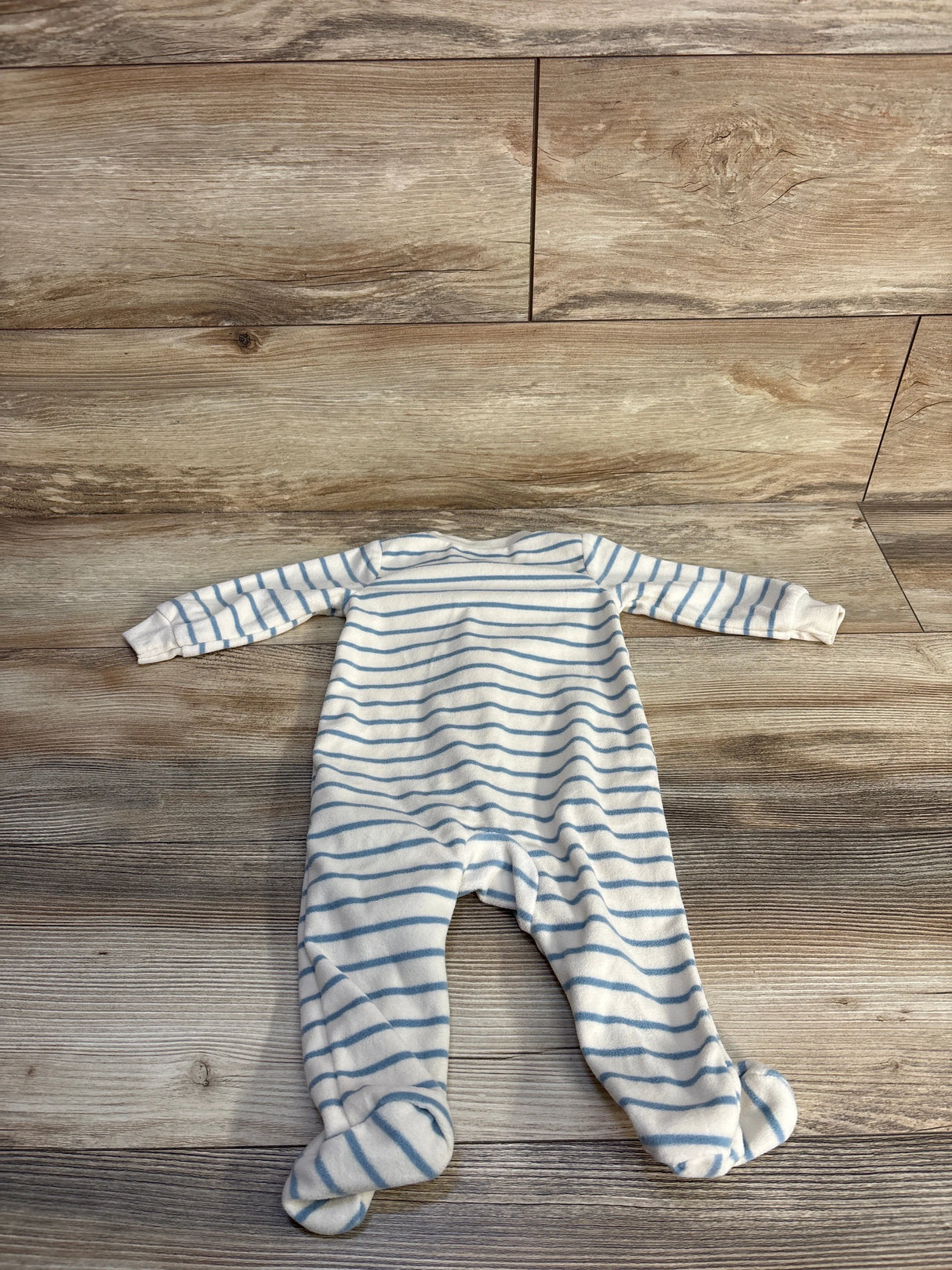 Child of Mine Little Brother Blanket Sleeper White sz 3-6m
