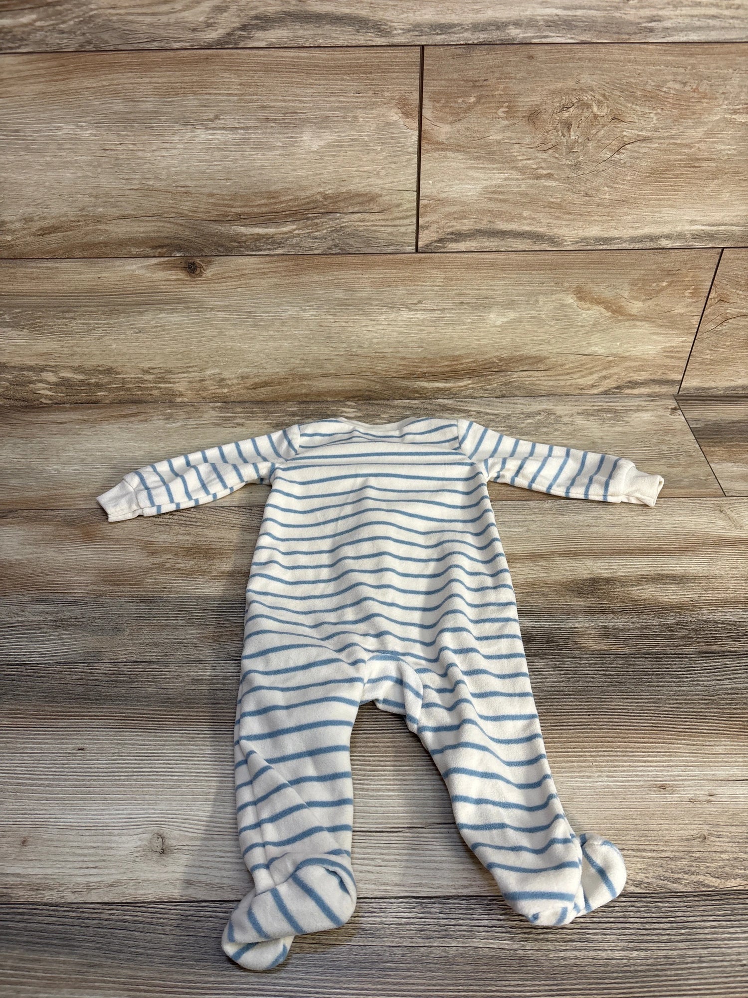 Child of Mine Little Brother Blanket Sleeper White sz 3-6m