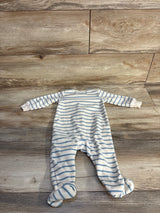 Child of Mine Little Brother Blanket Sleeper White sz 3-6m
