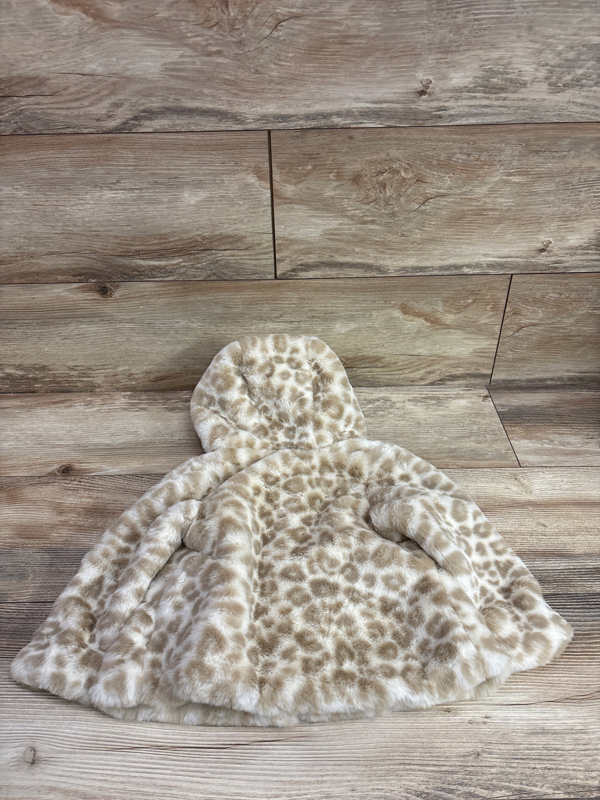 Catherine Malandrino Plush Leopard Print Dress Coat Tan sz 6-9m