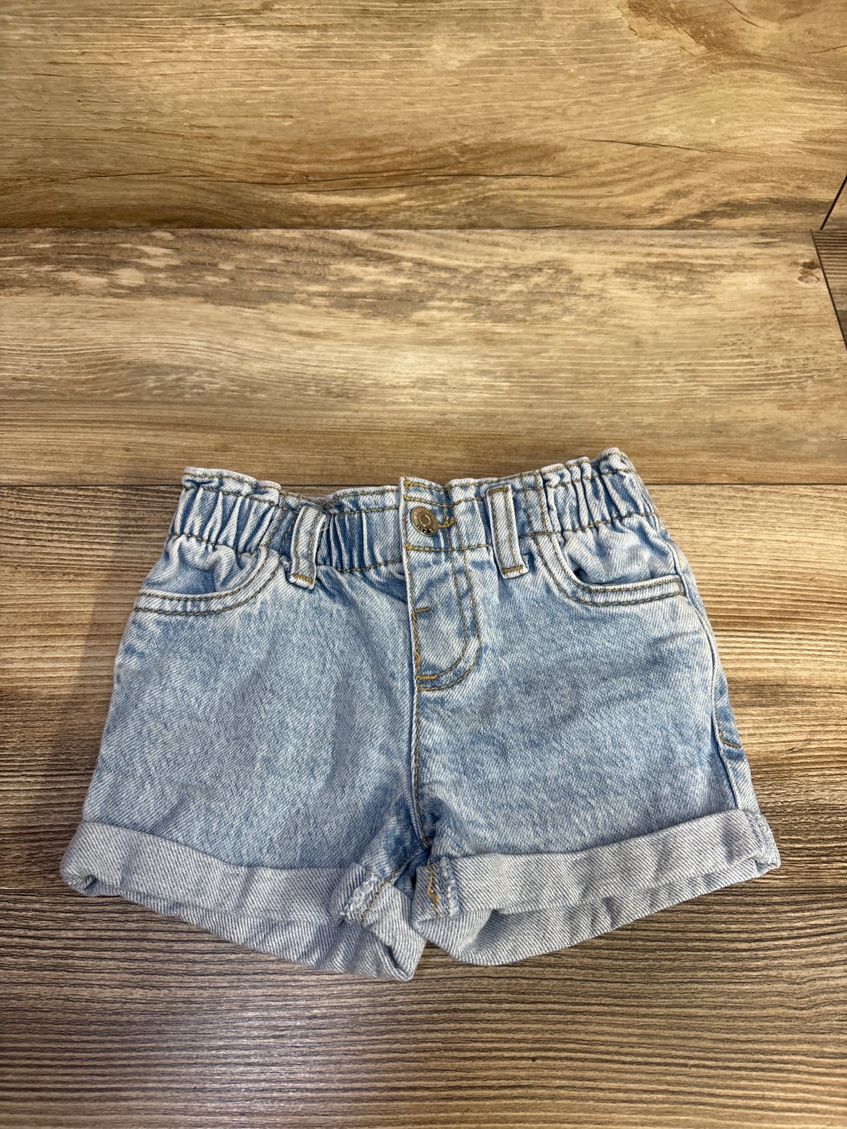 Cat & Jack Hemmed Denim Shorts Blue sz 12m