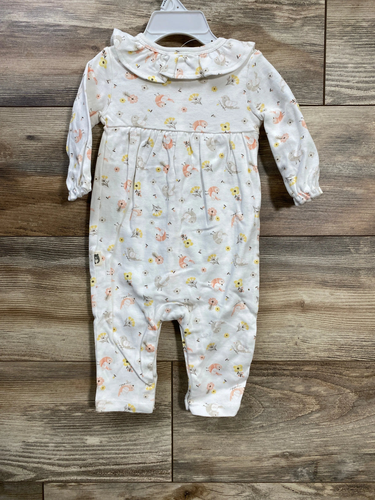 NEW Rabbit + Bear White Bird Coverall sz 3-6m