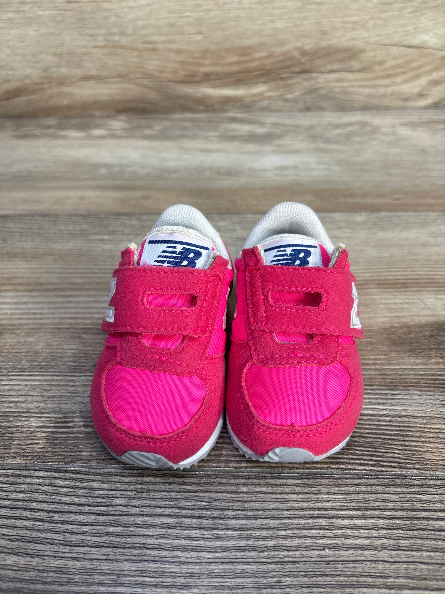 NWOT New Balance Hook & Loop Pink Sneakers sz 2c