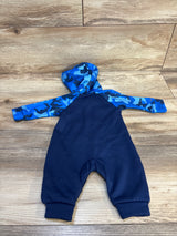 Nike Dri-Fit Hooded Coverall Blue sz Newborn