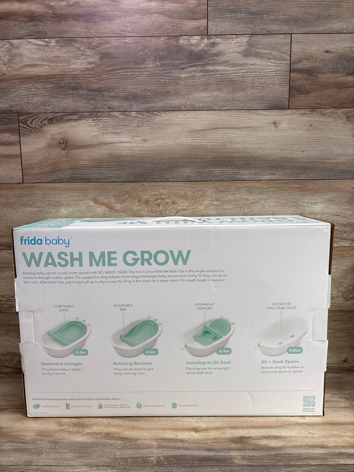 NEW Frida Baby 4-in-1 Grow With me Bath Tub