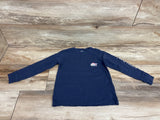 Vineyard Vines Long Sleeve Christmas Pocket Shirt Blue sz 5T