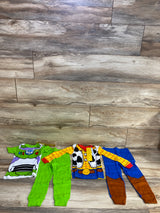 NEW Toy Story Buzz Lightyear & Woody 4pc Pajama Set sz 3T