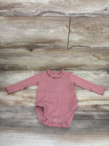 George. Ribbed Collared Long Sleeve Bodysuit Pink sz 9-12m