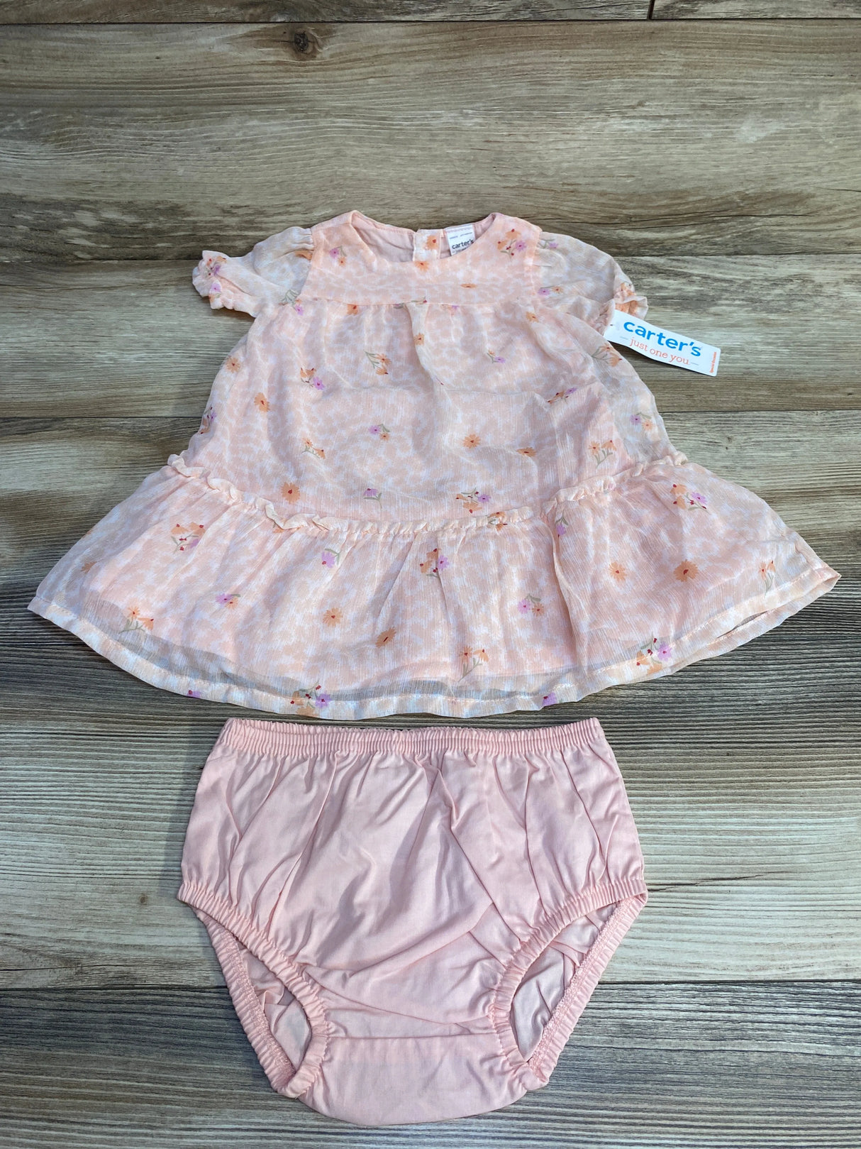 NEW Just One You 2pc Floral Dress & Bloomers Pink sz 12m