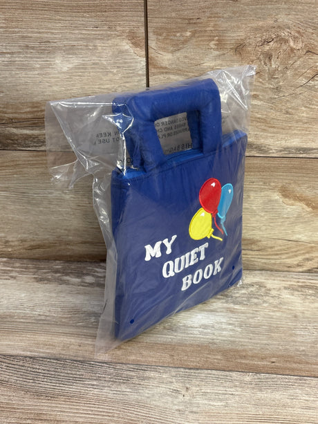 NEW Soft Skills My Quiet Book Sensory Activity Cloth Book Blue - Me n Mommy To Be