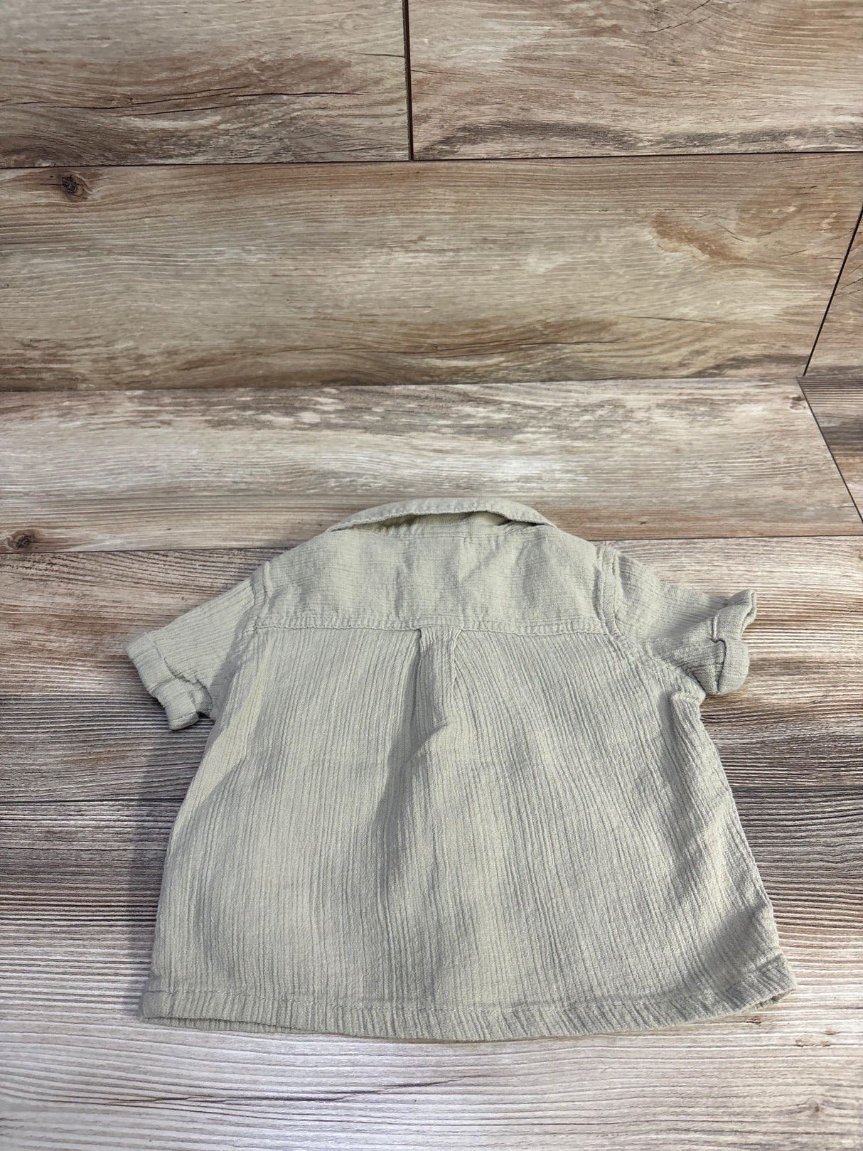 Little Co Button-Up Shirt Green sz 9m