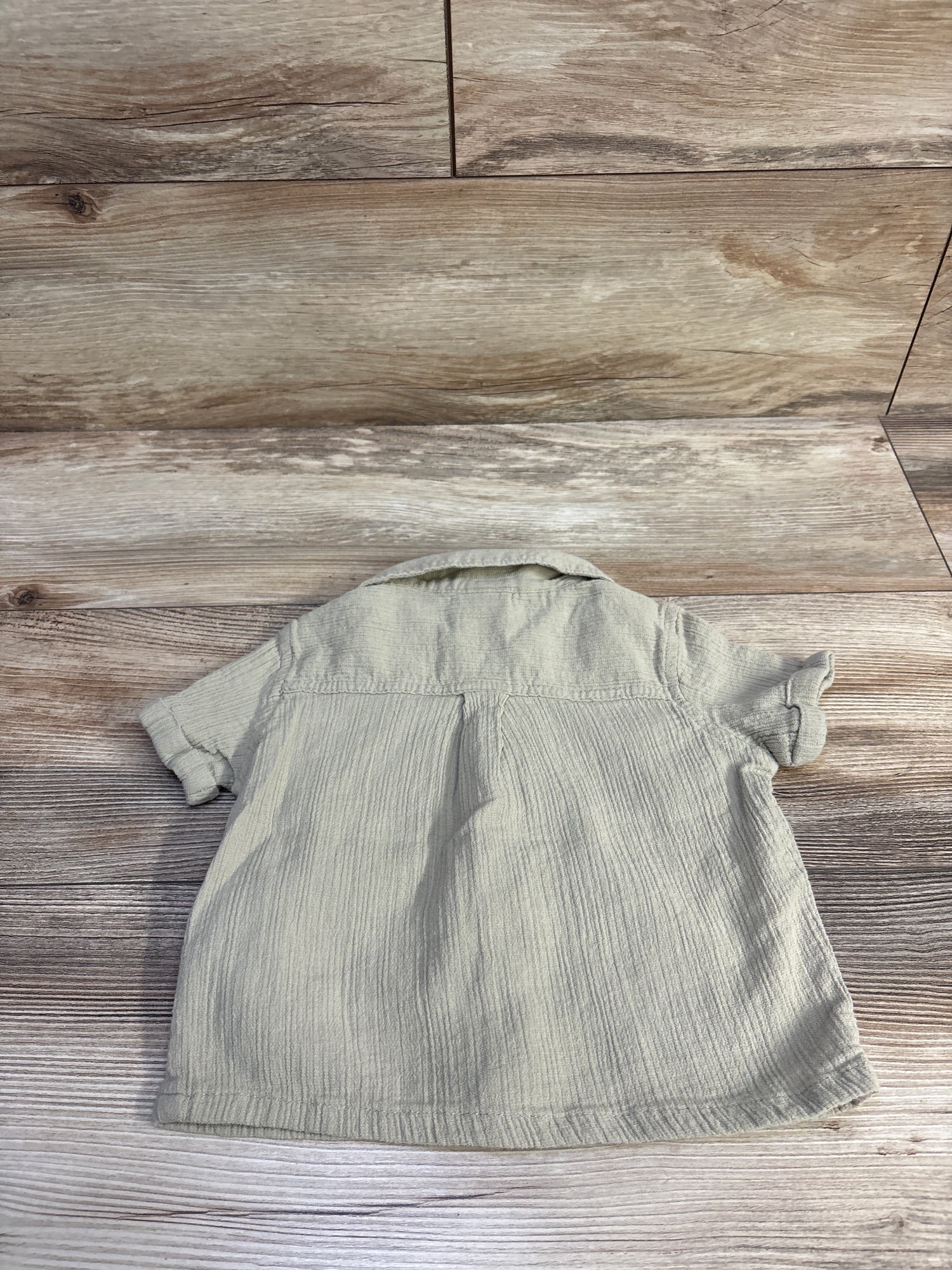 Little Co Button-Up Shirt Green sz 9m