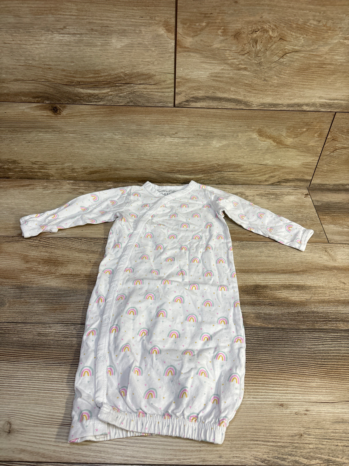 Cambria Baby Kimono Sleep Gown White sz 0-6m