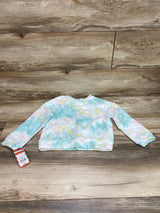 NEW Cat & Jack Tie-Dye Fleece Sweatshirt Green sz 4T