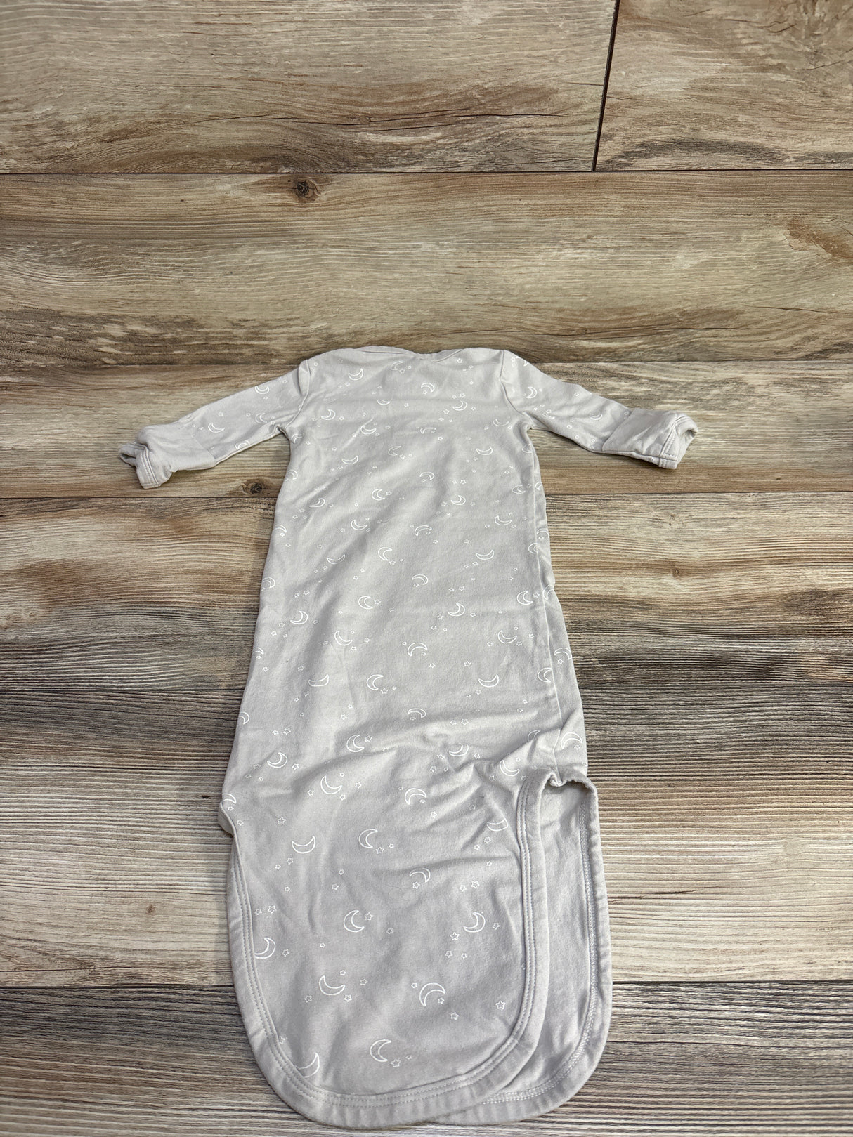 Easy Peasy Moon & Stars Sleeper Gown Grey sz 0-3m