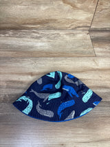 Cat & Jack Reversible Whale Bucket Hat Blue sz 6-12m