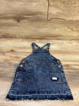 7 For All Mankind Raw Hem Denim Skirtall Blue sz 18m