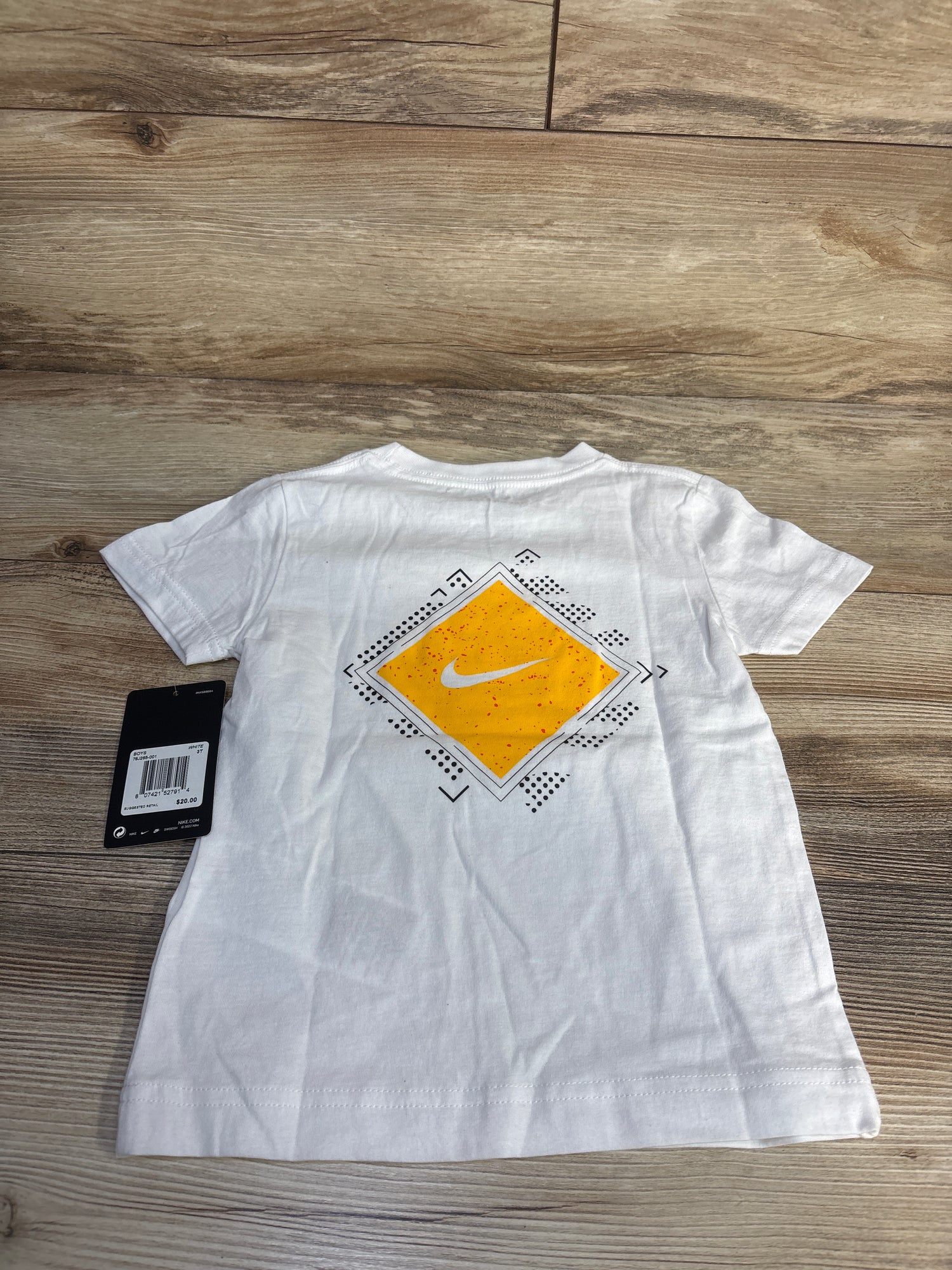 NEW Nike BSBL Shirt White sz 3T