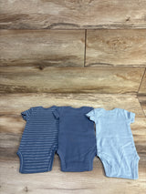 Carter's 3pk Bodysuits Blue sz Newborn