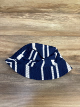 Striped Bucket Hat Navy sz Newborn