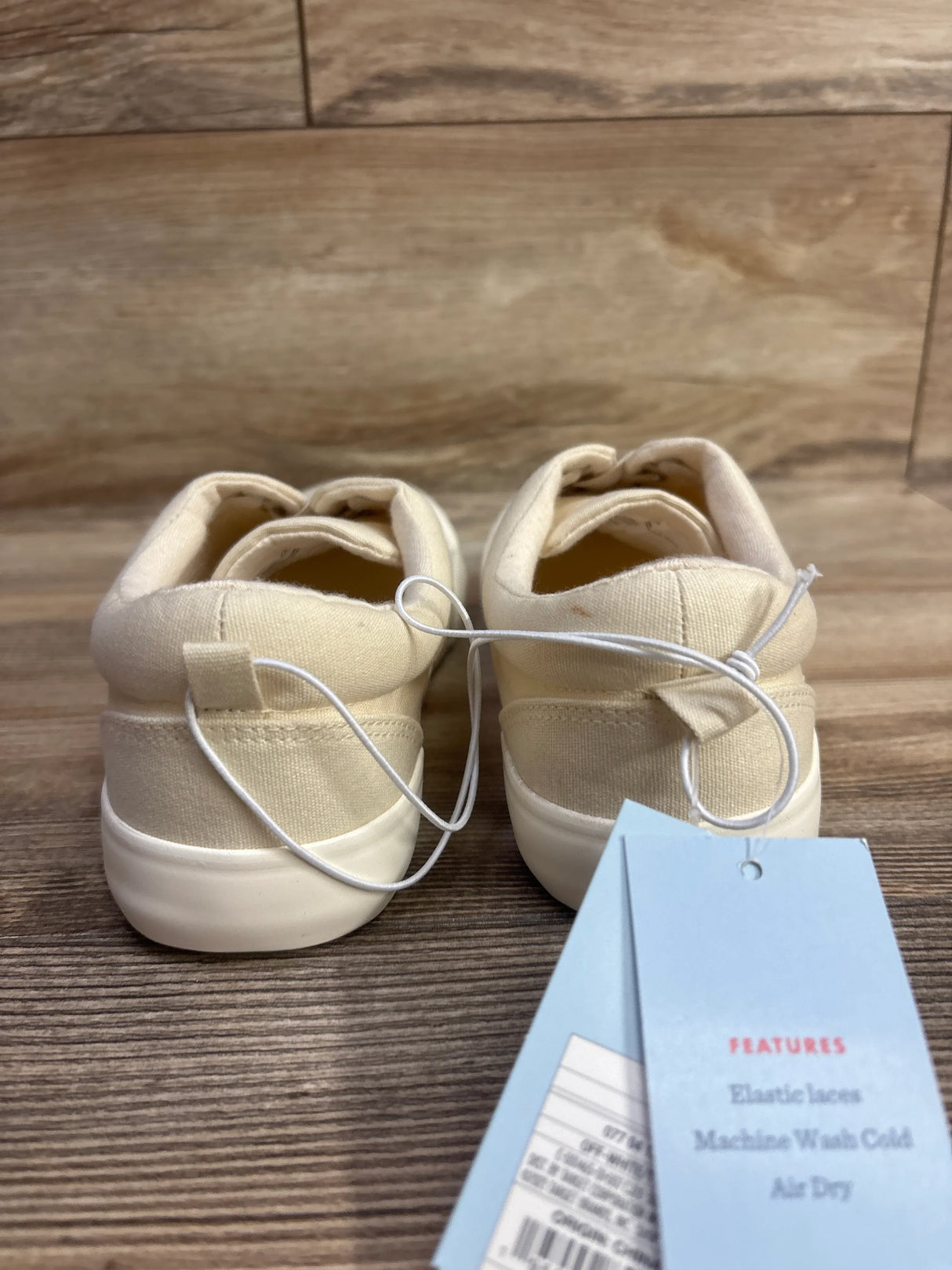 NEW Cat & Jack Tyler Slip-On Sneakers Off-White sz 4Y