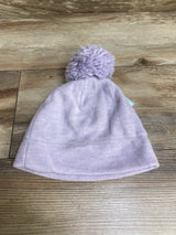 NEW Cat & Jack Fleece Pom Pom Beanie Purple sz 2T-5T