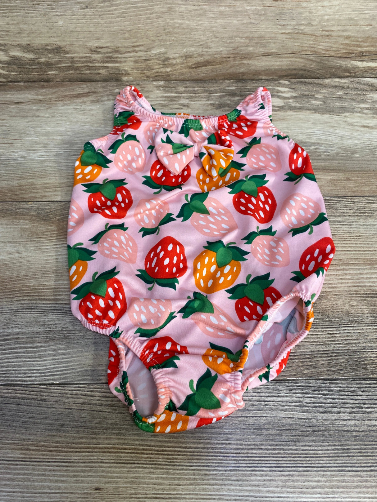 Strawberry Print Bubble Romper Pink sz 18m - Me n Mommy To Be