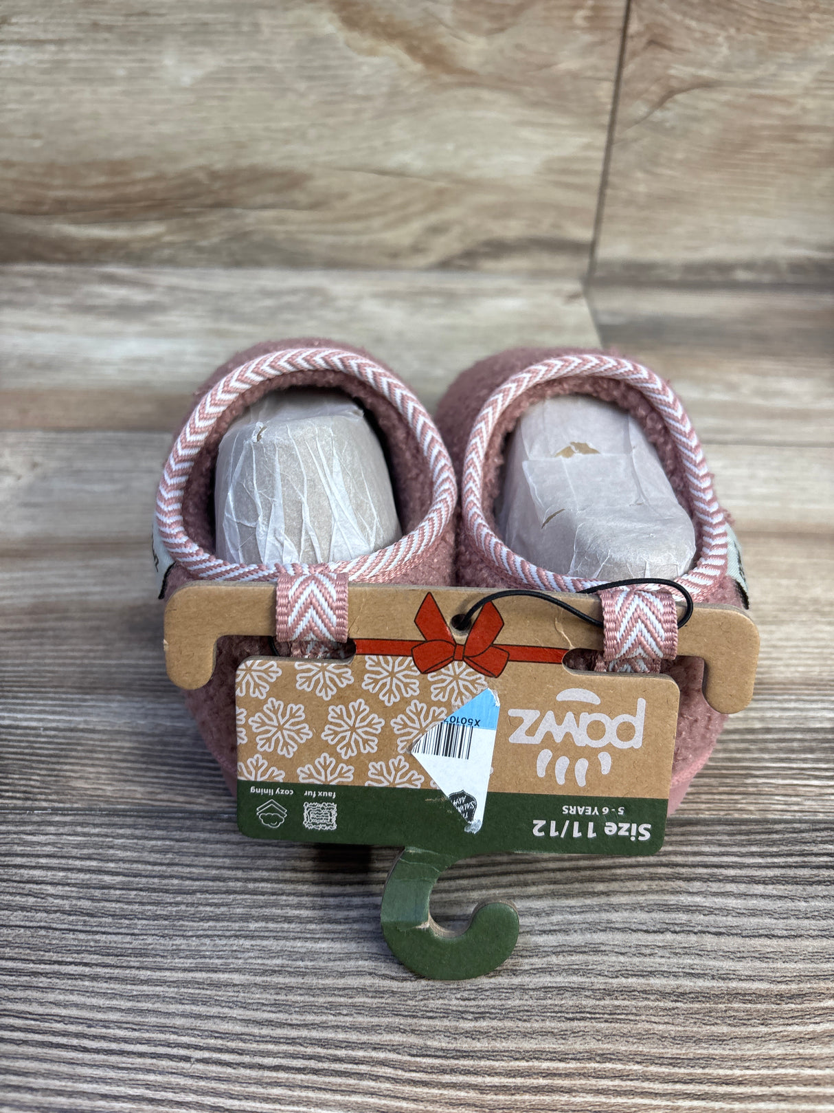 NEW Pawz Cozy Slippers Pink sz 11/12c