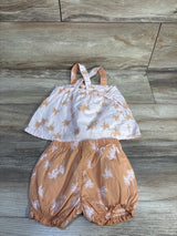 Just One You 2pc Palm Tree Top & Shorts Set Pink sz 9m