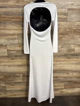Bhome Maternity Photoshoot Belly Cutout Maxi Dress White sz XL