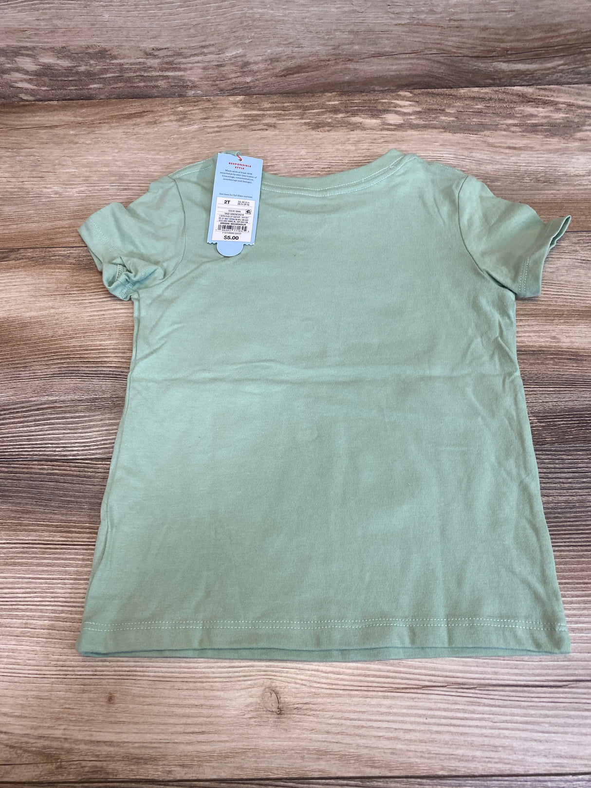 NEW Cat & Jack Dinosaurs & Bunny Shirt Green sz 2T