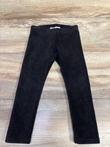 Chelsea & Violet Velvet Ribbed Pants Black sz 2T