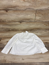 NEW Janie & Jack Pintuck Ruffle Collar Top White sz 4T