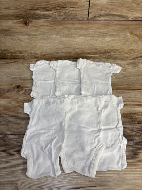 Gerber 6pk Bodysuits White sz Preemie - Me n Mommy To Be