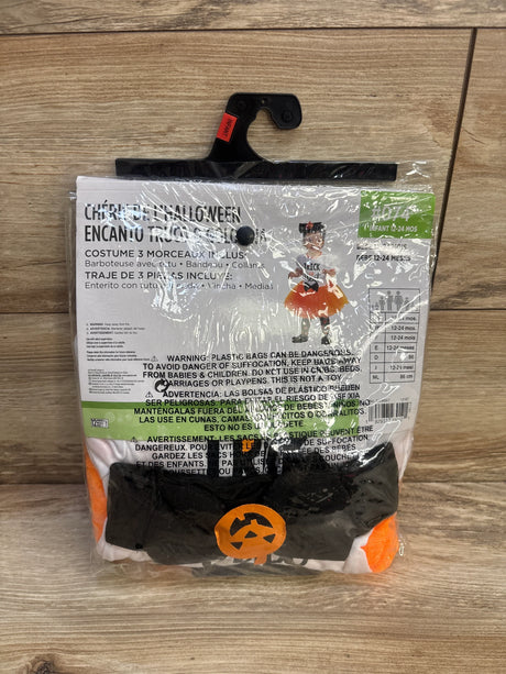 Trick Or Treat Sweetie Costume Set White sz 12-24m - Me n Mommy To Be