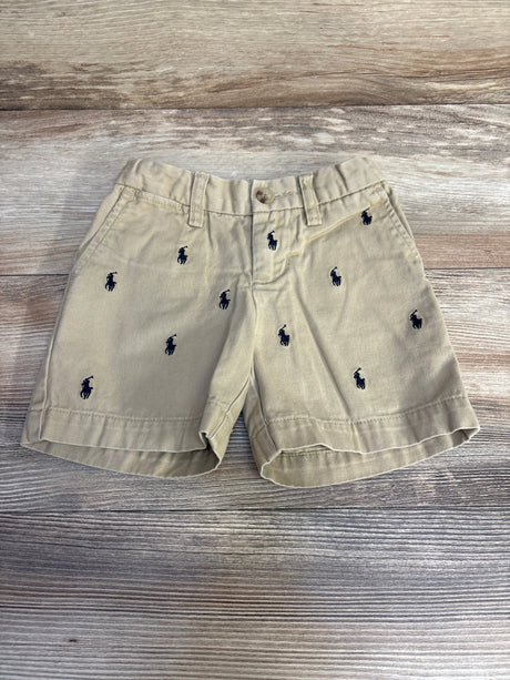 Ralph Lauren Embroidered Twill Shorts Khaki sz 2T - Me n Mommy To Be