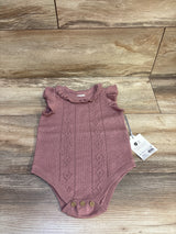 NEW Cloud Island Tank Sweater Romper Mauve sz 6-9m