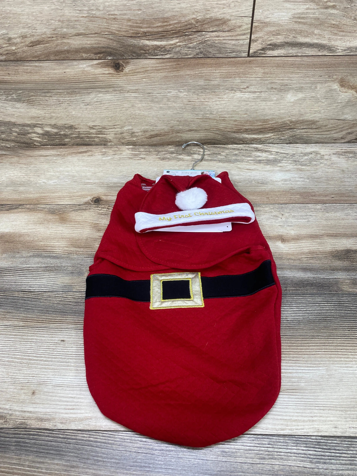 NEW 2pc Santa Hat & Swaddle Red sz 0-6m - Me n Mommy To Be
