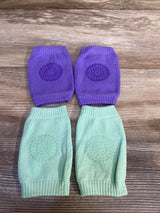 NWOT 2pk Baby Crawling Knee Pads Purple/Green
