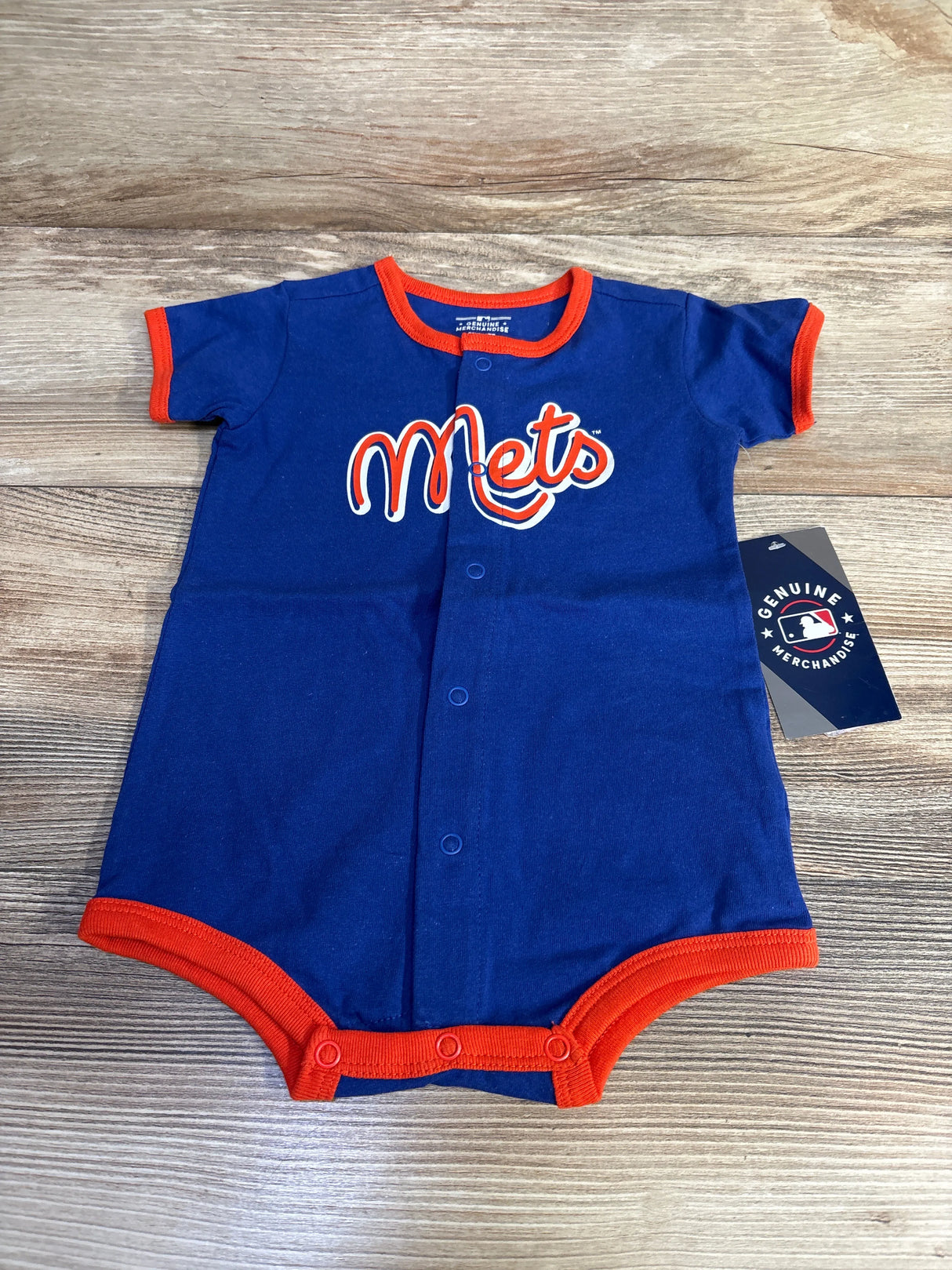 NEW MLB New York Mets Power Hitter Romper sz 12m - Me n Mommy To Be