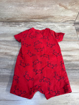 Just One You Crab Henley Shortie Romper Red sz 9m