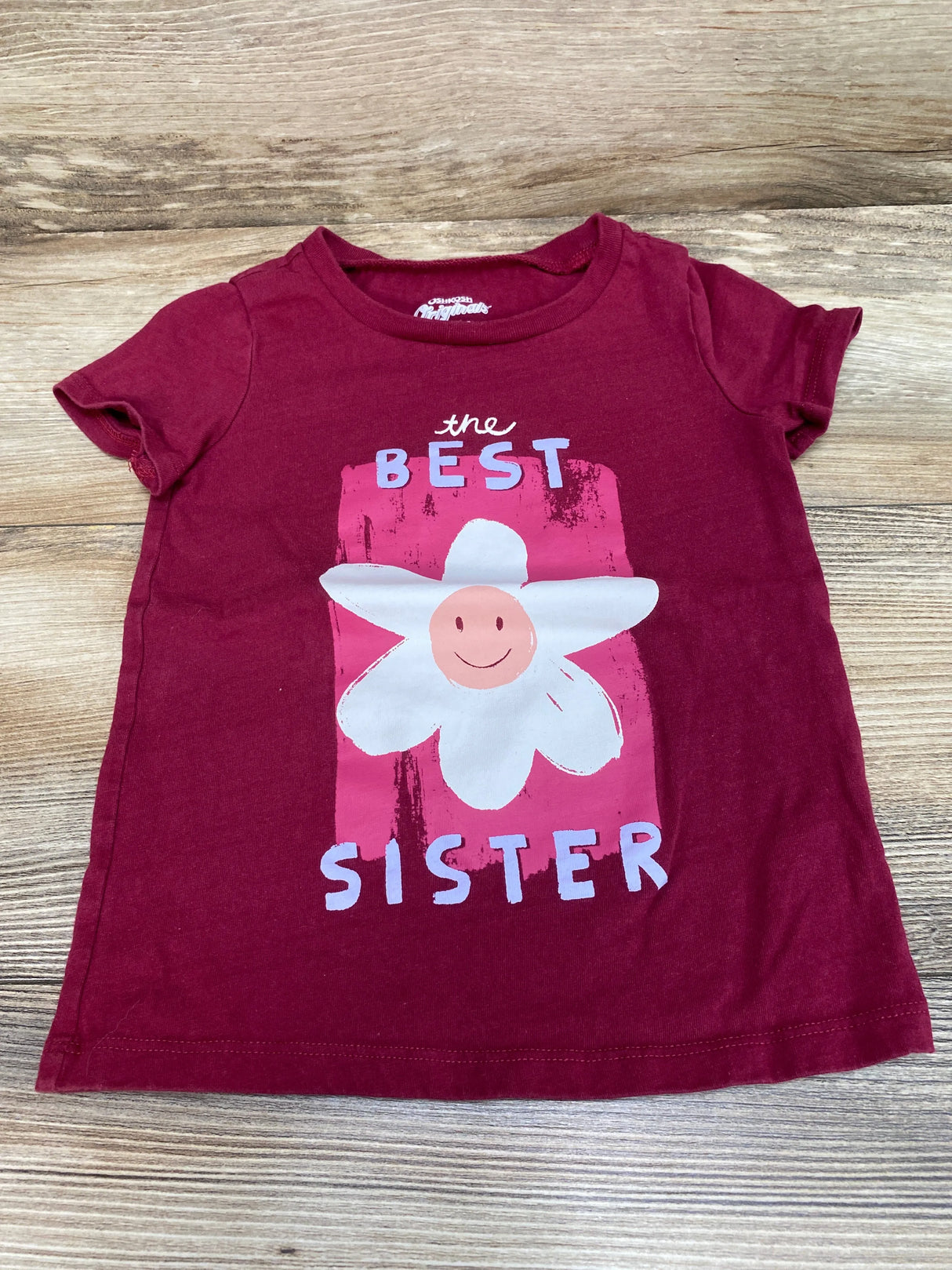 OshKosh The Best Sister Shirt Red sz 4T