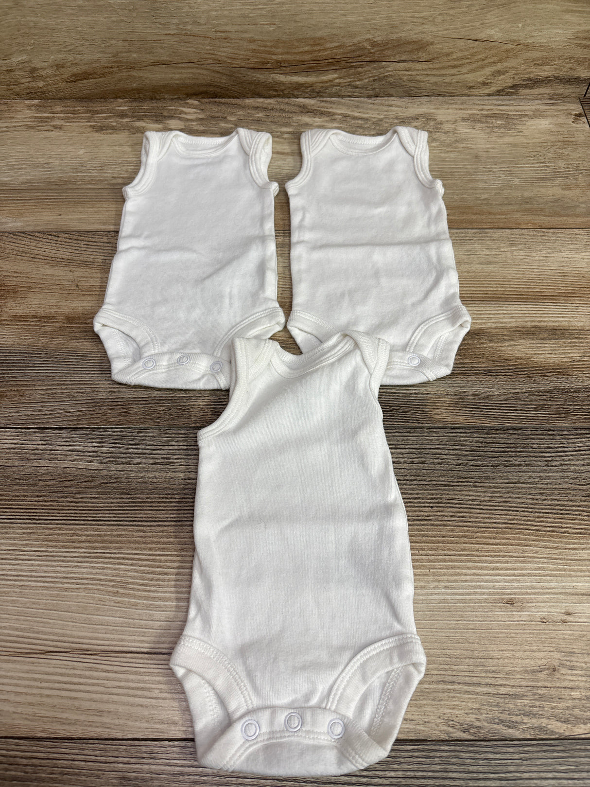 Carter's 3pk Tank Bodysuits White sz Preemie