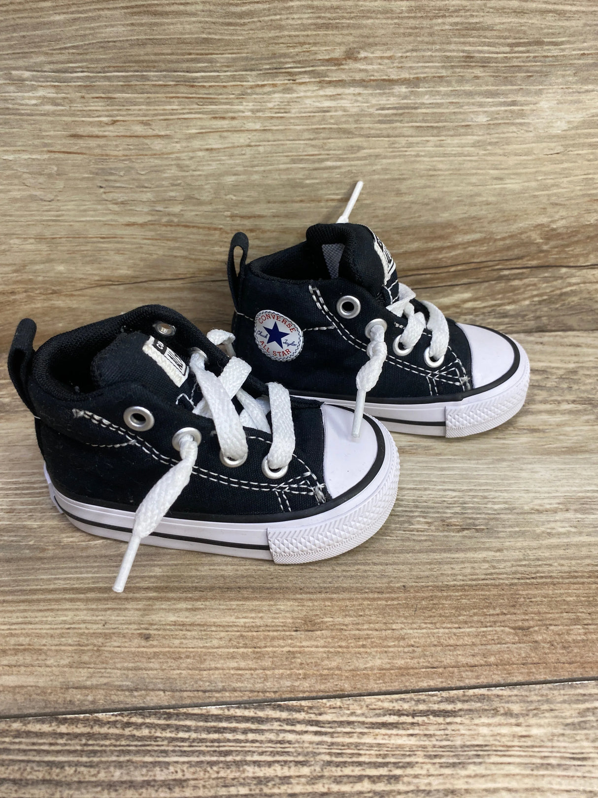 Converse Street Mid Top Sneakers Black sz 2c