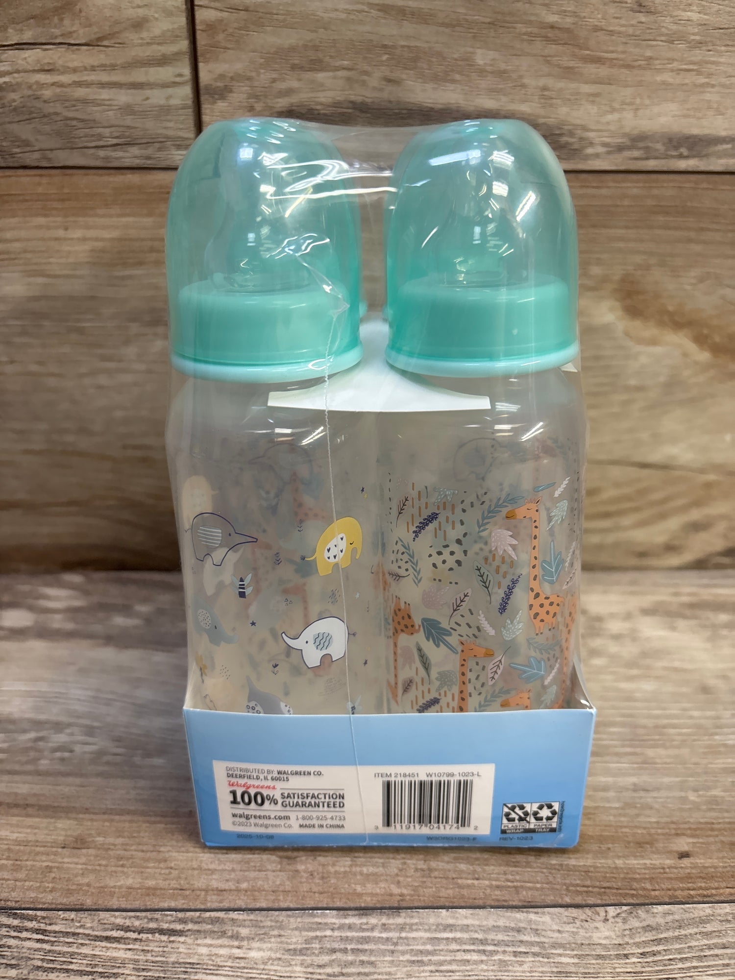 NEW Walgreens Baby Bottles Medium Flow 4pk 9oz