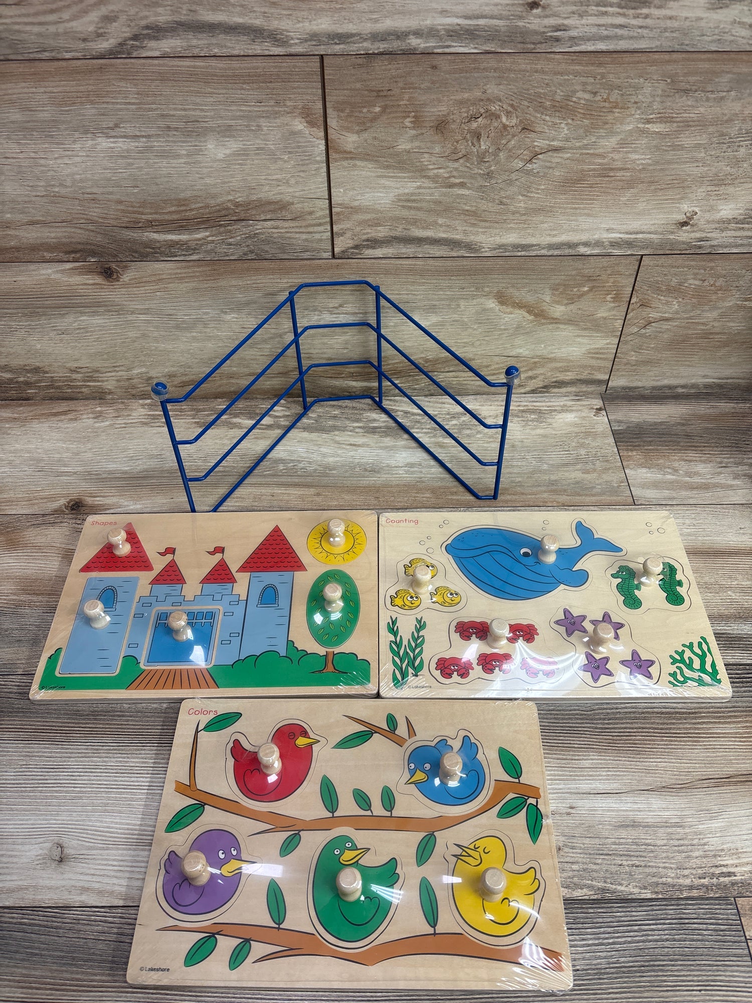 NEW Lakeshore Big Knob Learning Puzzle Set